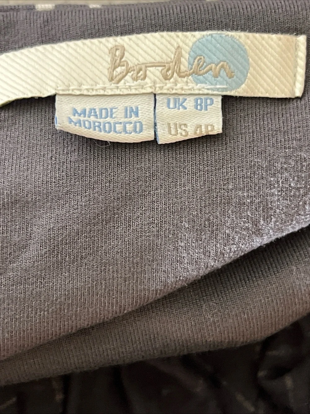 Women’s Boden Gray White Leaf Halter Dress Size 4P Summer Beach Resort